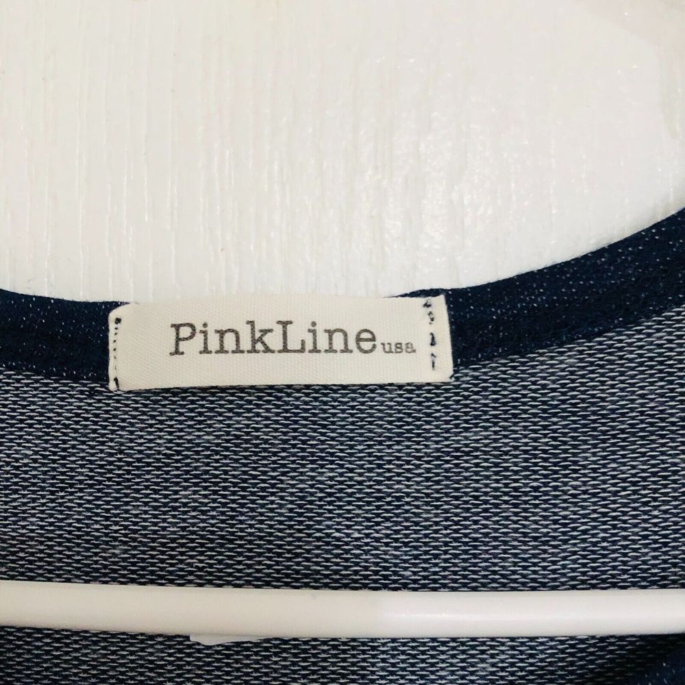 PinkLine Women's A-Line Dress Casual Above Knee Short Sleeve Pullover Blue Small - Picture 3 of 5
